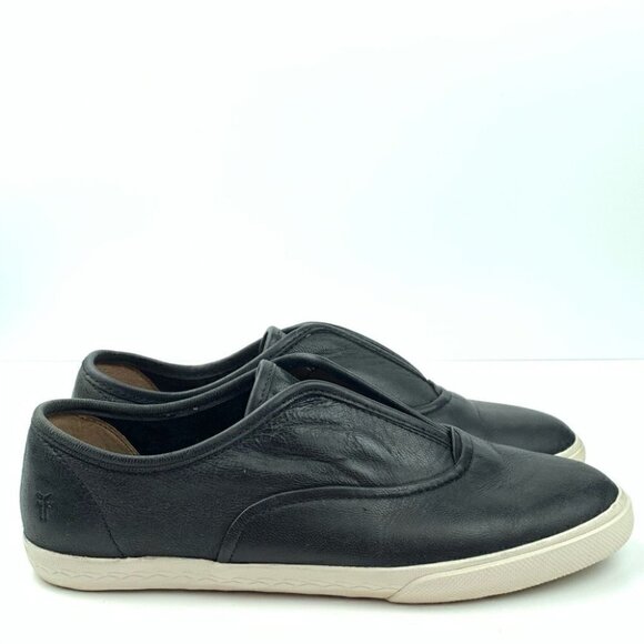 Frye Maya Cvo sneakers  sz 8 black goat leather - Picture 13 of 13